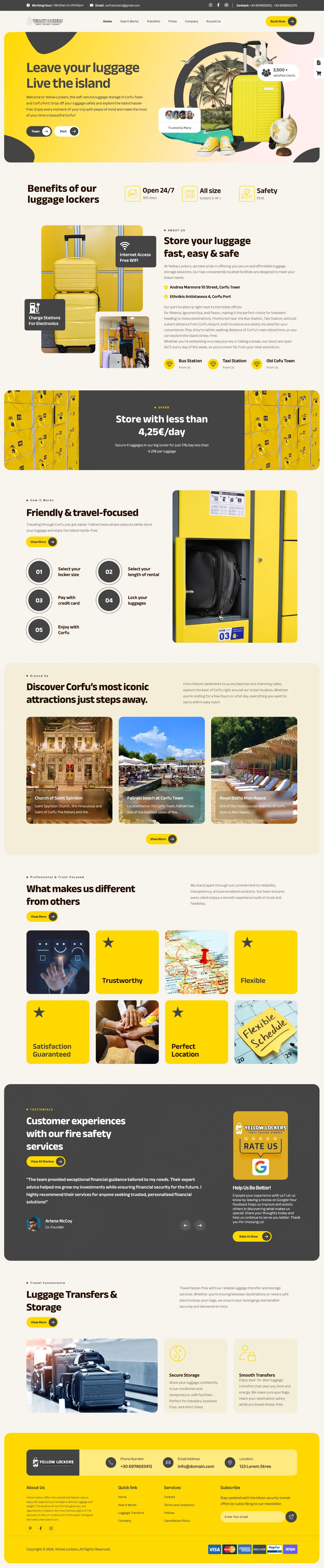 Yellow Lockers — full page design